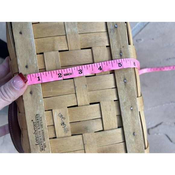 Longaberger 2003 Large Good Ol' Summertime Boardwalk Basket, Protector, Liner - Picture 9 of 9